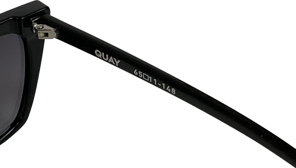 QUAY Black Frame / Smoke Lens Sunglasses One Size