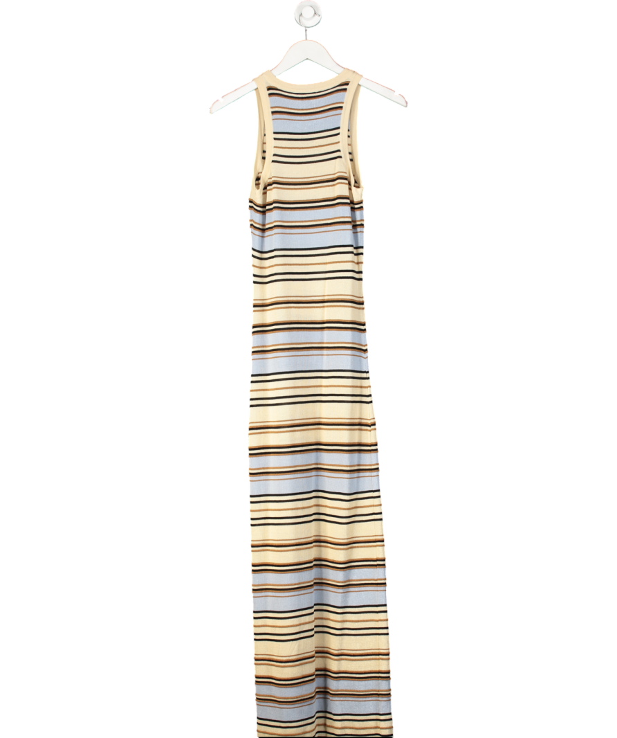 Karen Millen Beige Lightweight Stitch Detail Knitted Dress UK XS