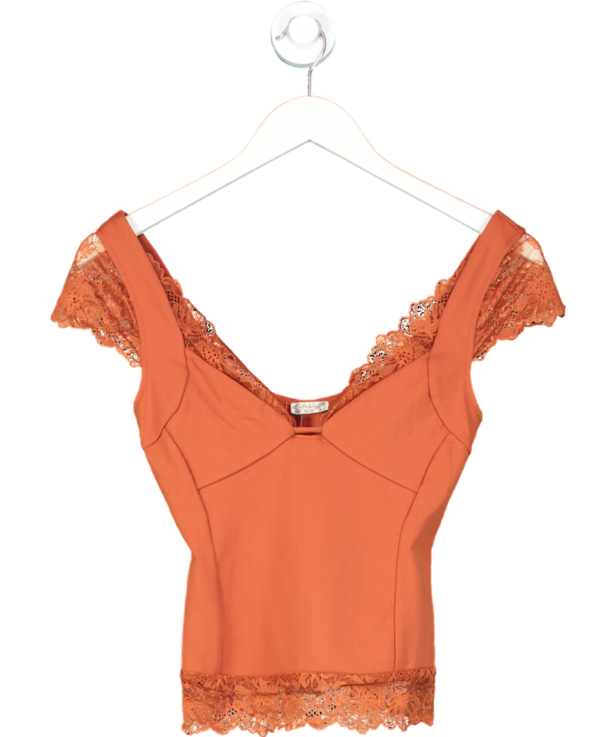Free People Orange Better Not Cami UK XS