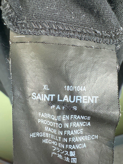 Saint Laurent Black Graphic Print T-Shirt XL