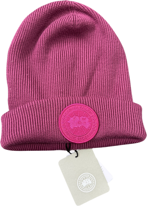CANADA GOOSE Pink Arctic Toque Garment Dye Beanie City Magenta
