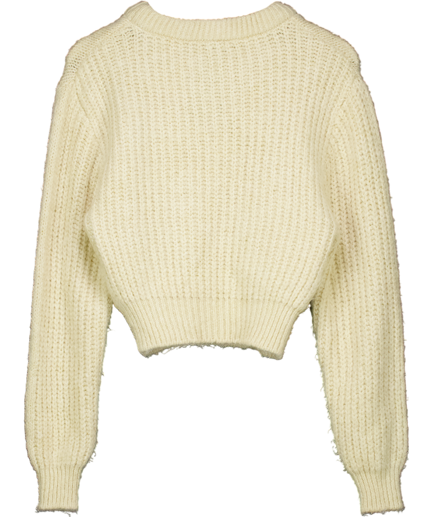 ZARA Beige Crewneck Knit Jumper UK M