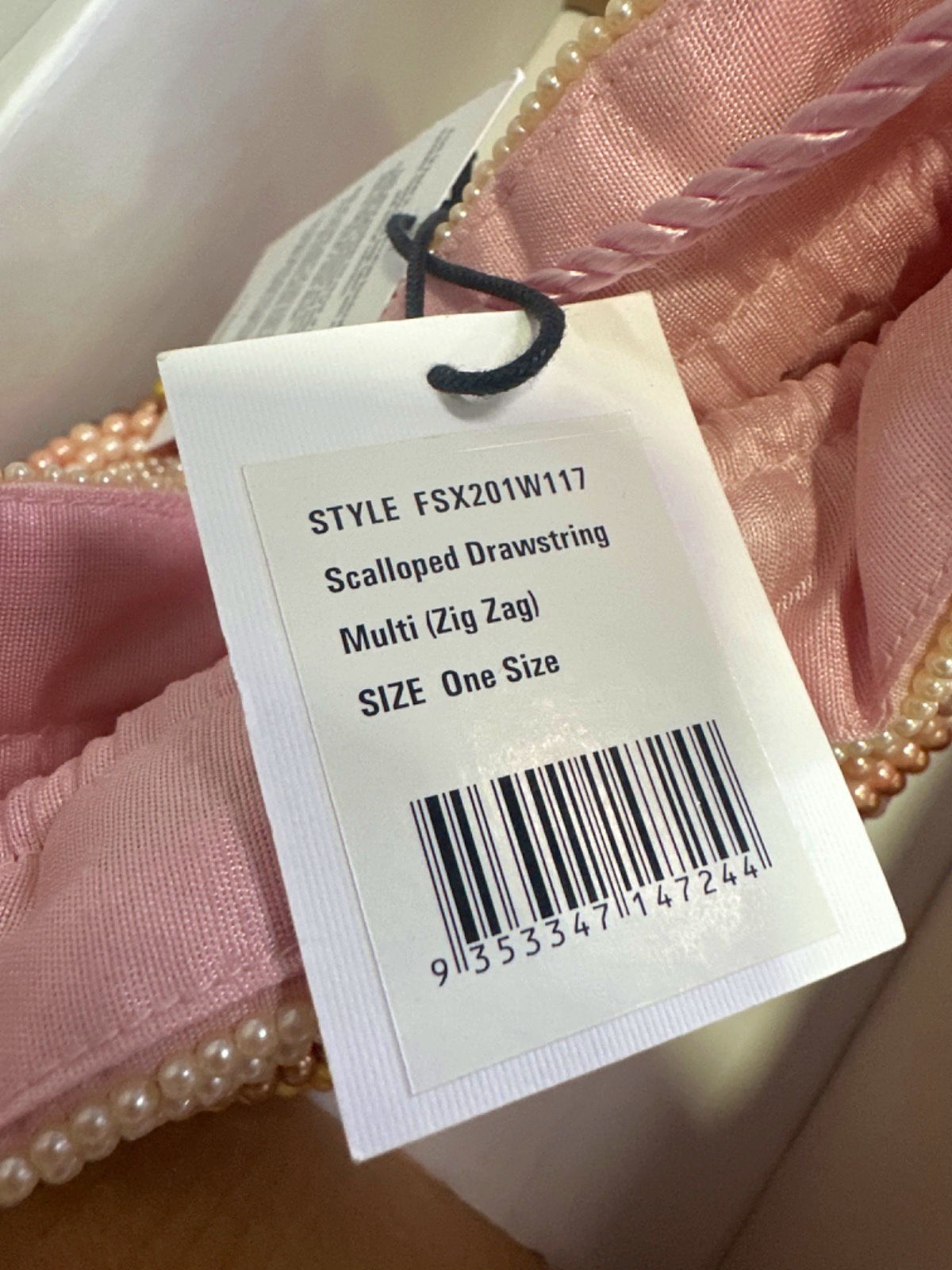 From St Xavier Multi Scalloped Drawstring Bag