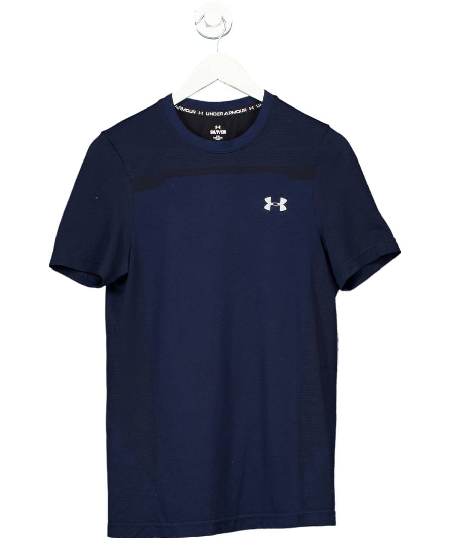 Under Armour Blue Men's Ua Vanish Elite Vent Printed Short Sleeve UK S