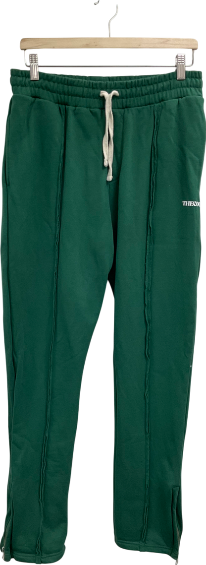 The Couture Club Green Raw Seam Straight Leg Joggers UK M