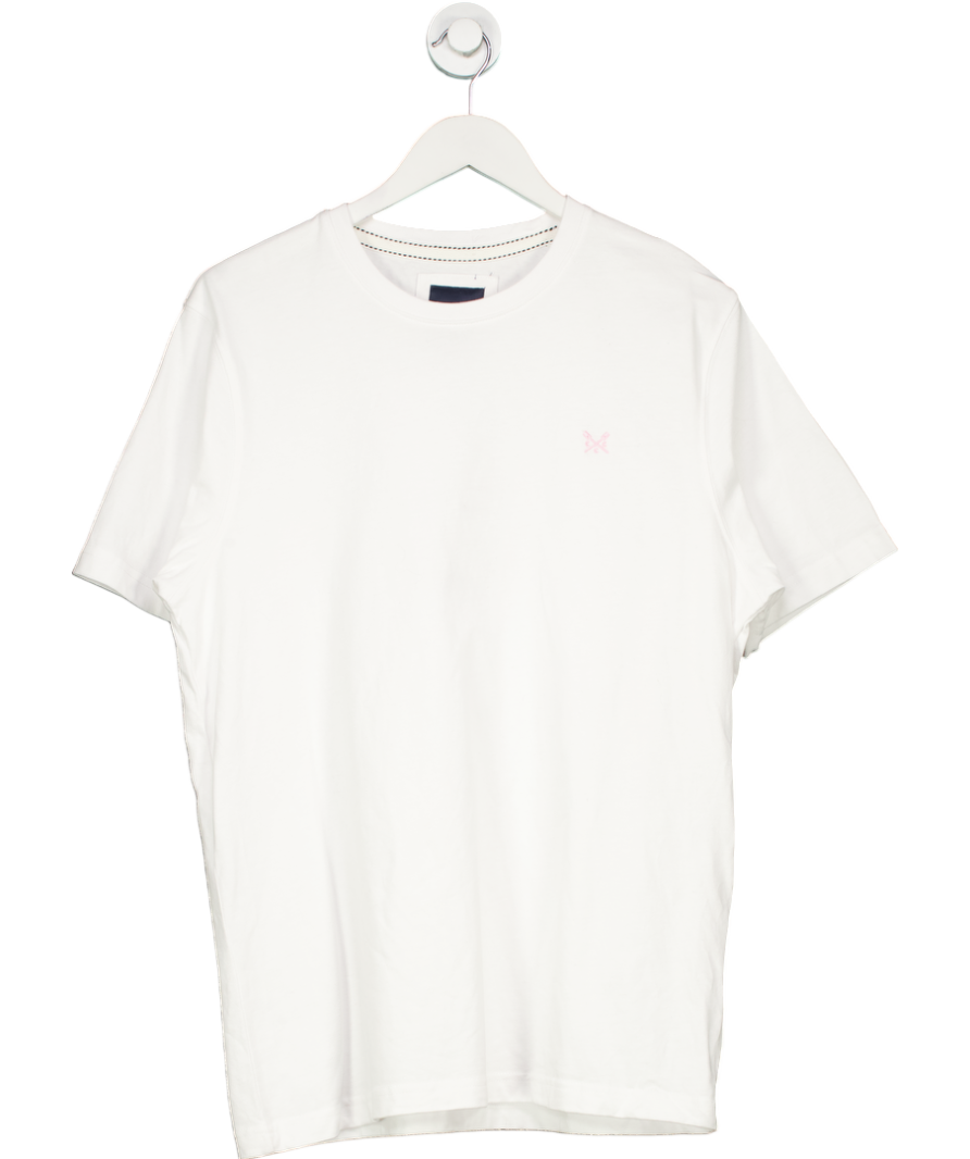 Crew Clothing Company White Round Neck Tee UK L