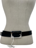 NA-KD Black Wide Leather Belt UK S/M