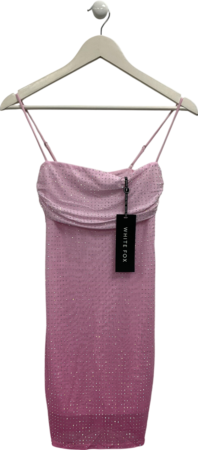 White Fox Pink Dj Play My Song Mini Dress UK S