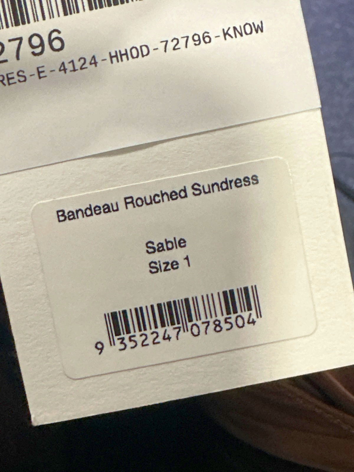 Matteau Sable Bandeau Rouched Sundress UK 6