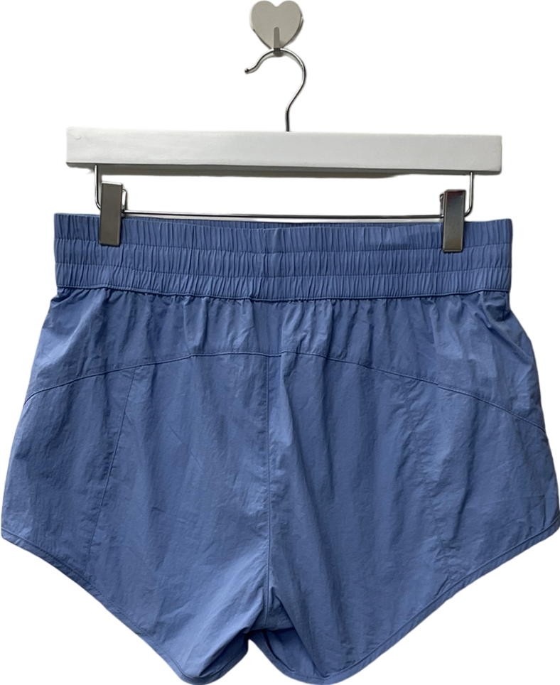 Bo + Tee Elasticated Mini Shorts In Lavender Blue UK S