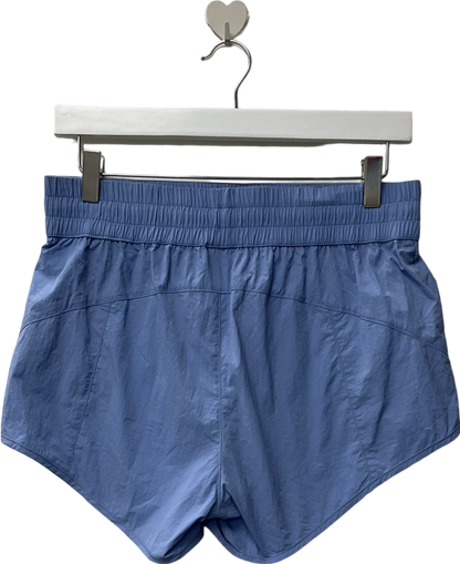 Bo + Tee Elasticated Mini Shorts In Lavender Blue UK S