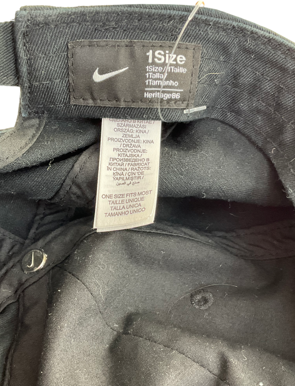 Nike Black Unstructured Futura Wash Cap One Size