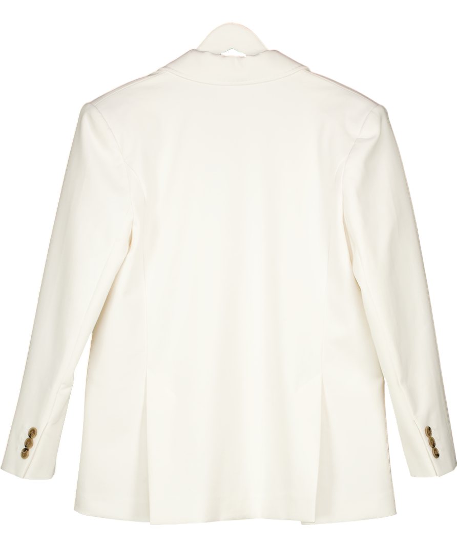 Karen Millen Cream Stitch Detail Blazer UK 10