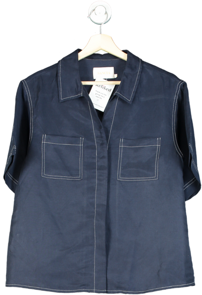 Sancia Navy Shirt UK S