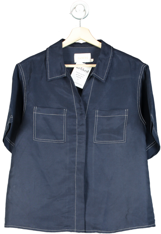 Sancia Navy Shirt UK S