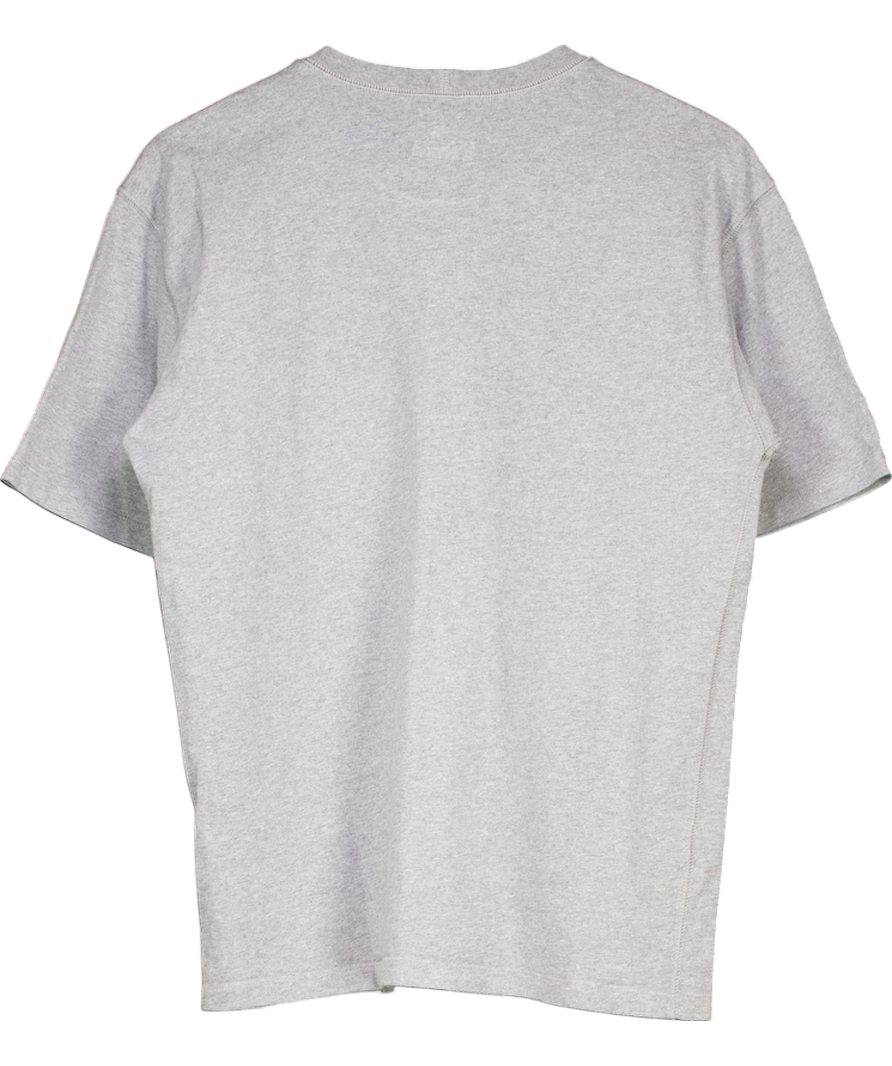 Drake's Grey Pocket Detail Crew Neck T-shirt UK M