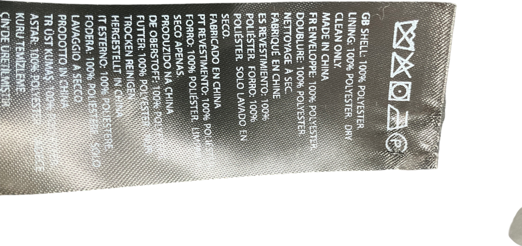 NA-KD Black Short Scarf Detailed Coat UK 8