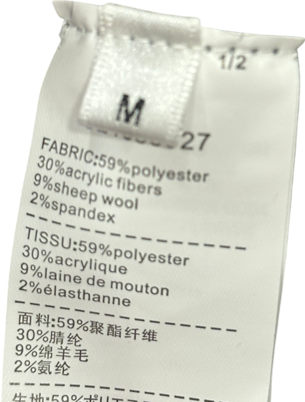 S.Deer Grey Knit Crewneck Crop Fit Sweater UK M