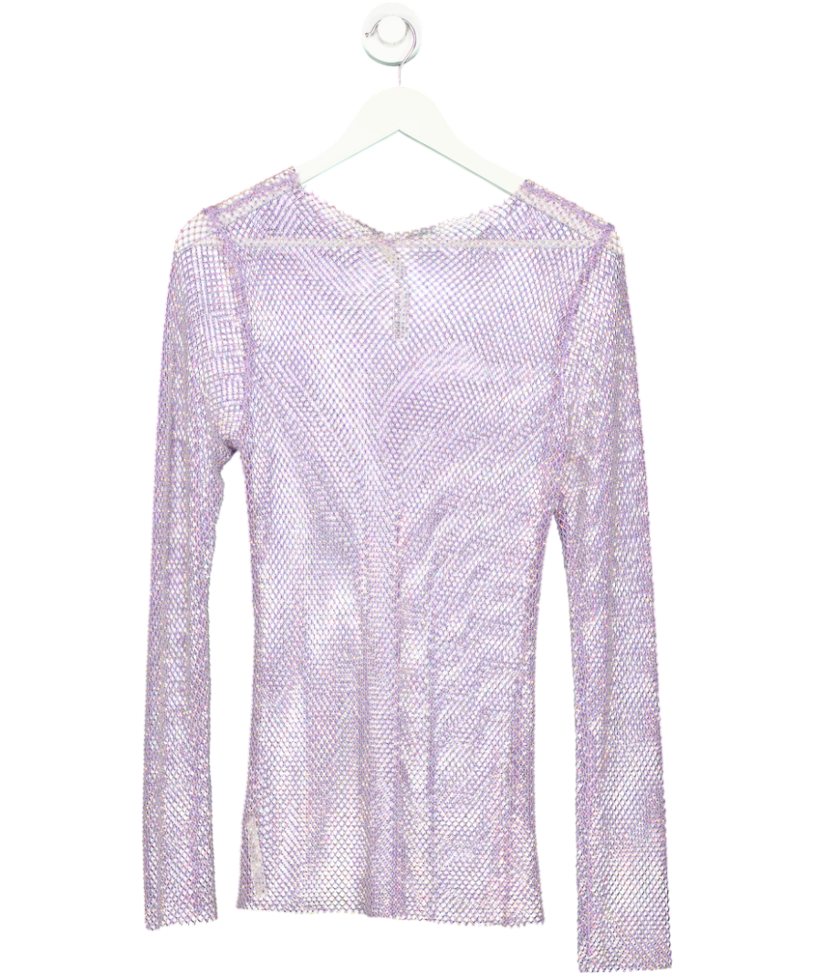 Free People Purple Intimately Filter Finish Long Sleeve Top UK M