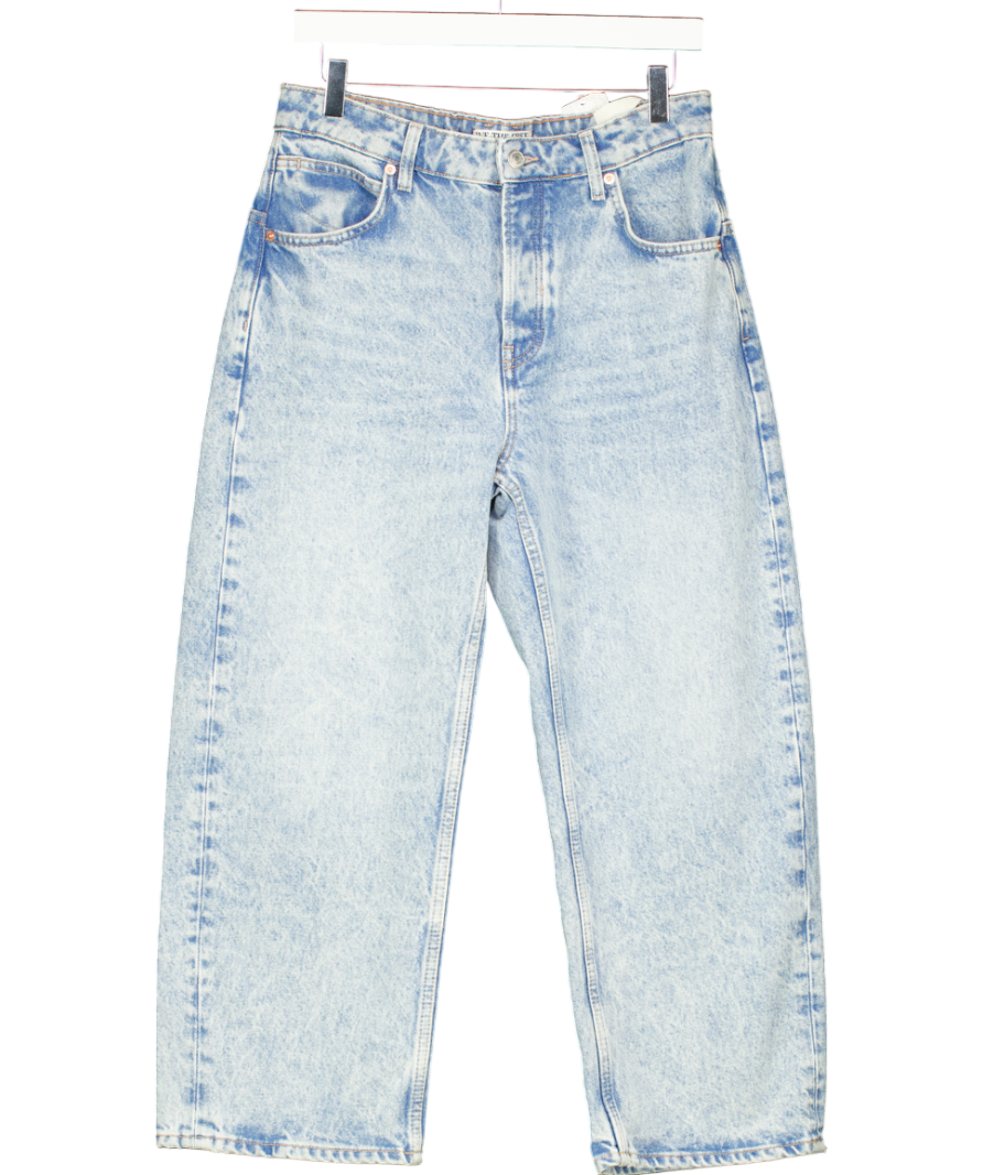 We The Free Blue Deep Trance Mid Rise Dropped Boyfriend Jeans W27