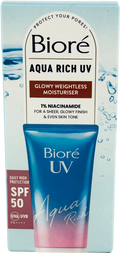 BIORE Aqua Rich Glowy Weightless Moisturiser Spf50 50ml