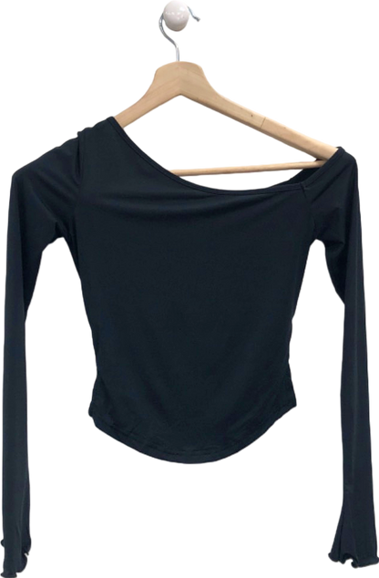 White Fox Black Off-The-Shoulder Top UK XS