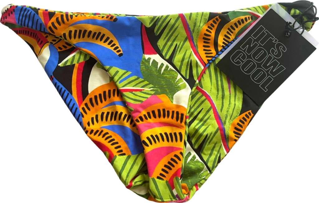 It's Now Cool Multicoloured Printed Bikini Bottoms UK S
