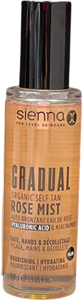 Sienna X Gradual Organic Self Tan Rose Mist 100ml