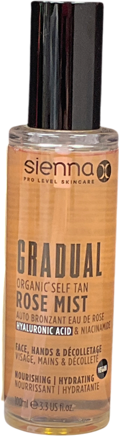 Sienna X Gradual Organic Self Tan Rose Mist 100ml