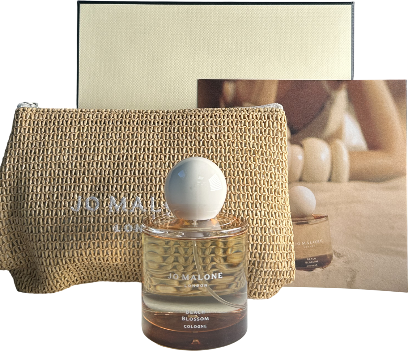 Jo Malone London Beach Blossom Cologne & Raffia Clutch Bag 100ml