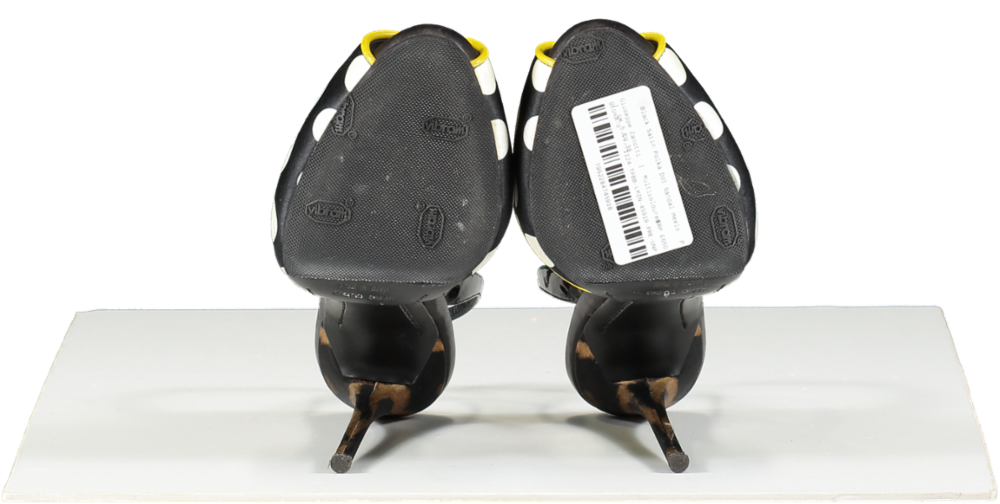 Giuseppe Zanotti Multicoloured Black Satin Polka Dot Sandal Heels UK 5 EU 38 👠