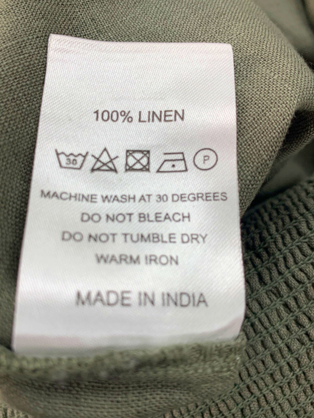 Beaufort & Blake Khaki Linen Puff Sleeve Jumpsuit UK 12