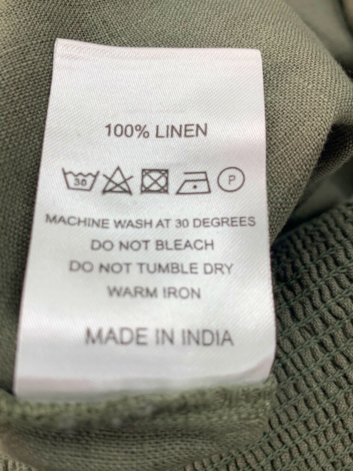 Beaufort & Blake Khaki Linen Puff Sleeve Jumpsuit UK 12