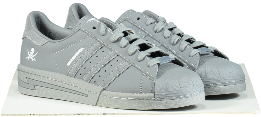 Adidas Grey X Neighborhood Superstar Sneakers UK 10