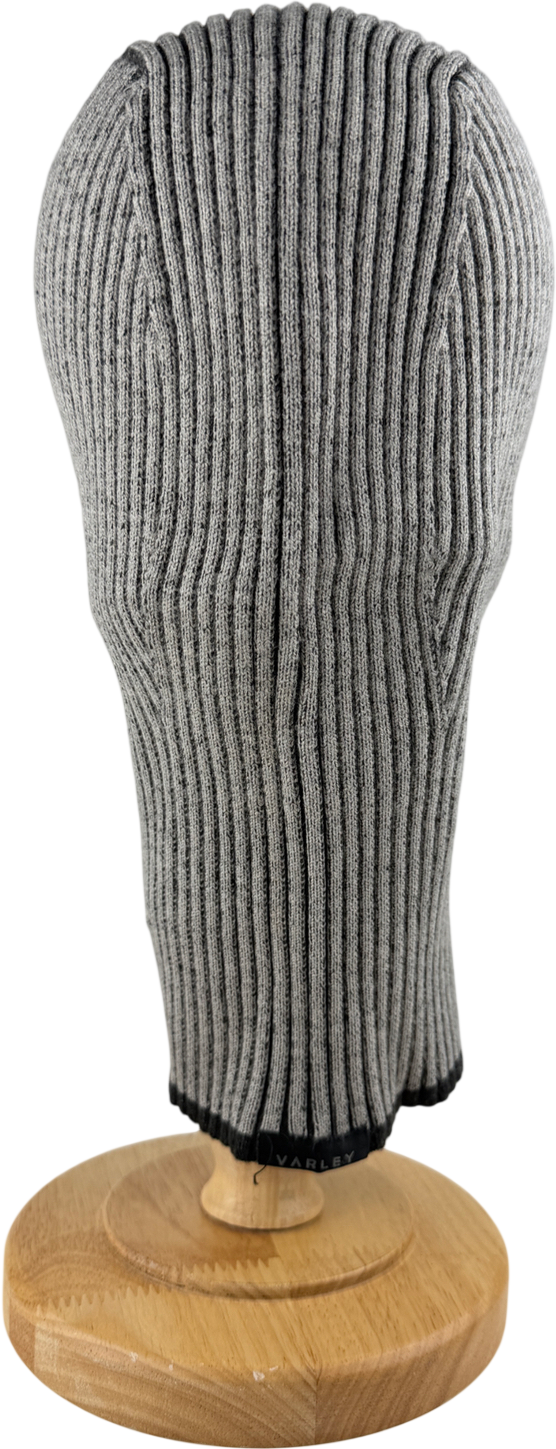 VARLEY Grey Ribbed Knit Hood