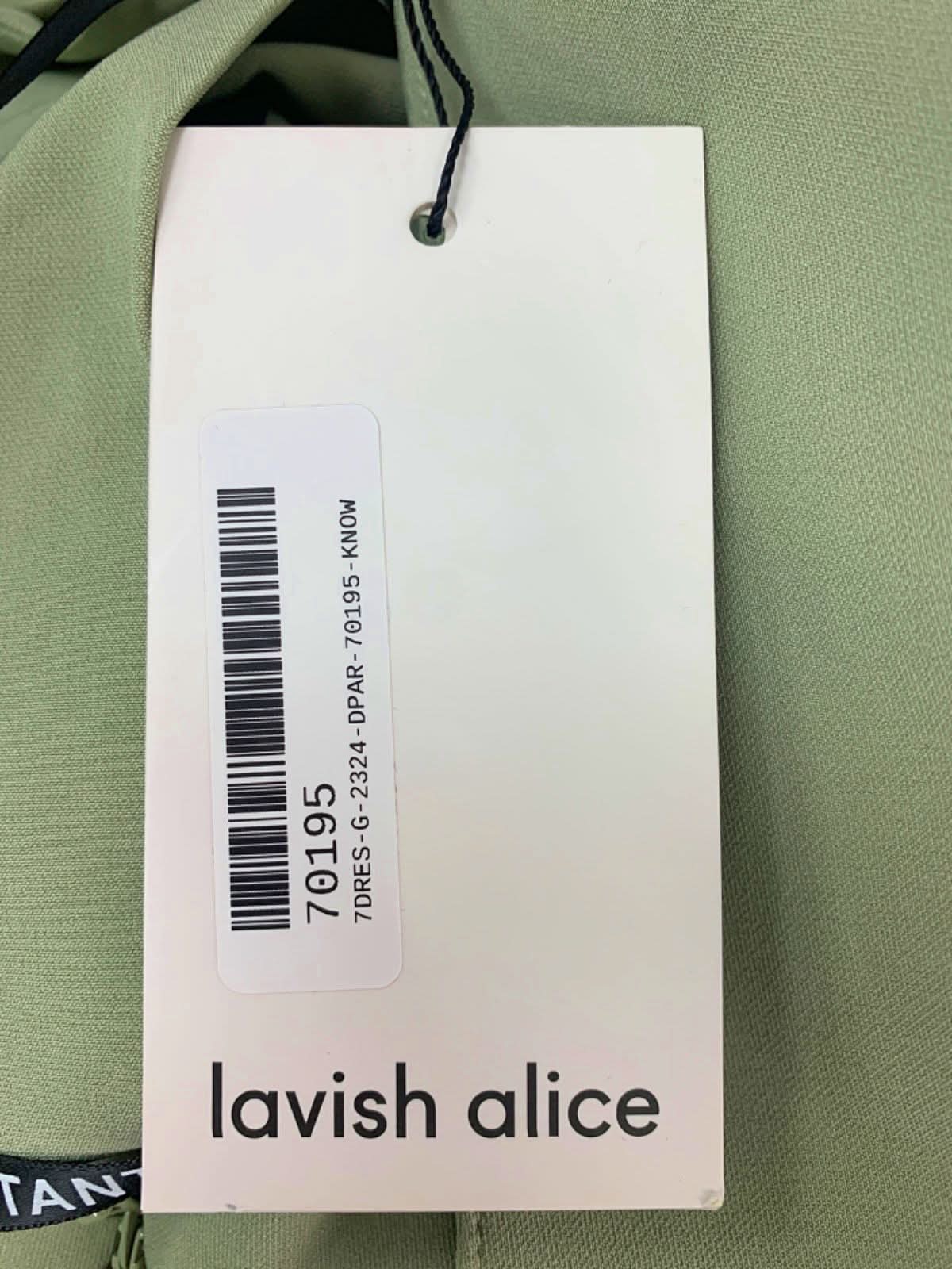 Lavish Alice Sage Fluted Feather Dress Blazer Mini Dress Size UK 6