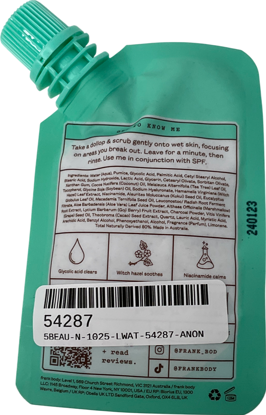 FRANK BODY Glycolic Body Scrub 30g