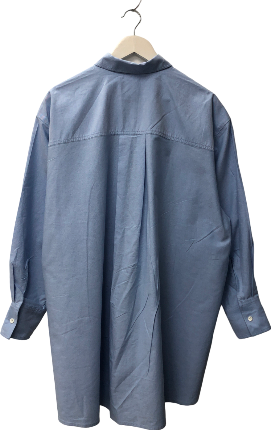 Arket Blue Relaxed Oxford Shirt UK 8