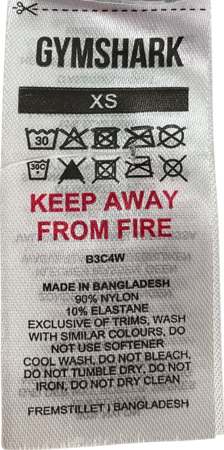 gymshark Blue 2-piece Seamless Crop Top & Short Set UK XS