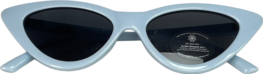 Baby Blue Lens Retro Cat Eye Sunglasses