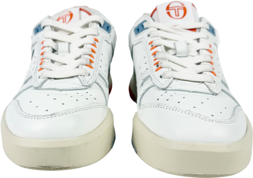 Sergio tacchini Cream Blue BB Court Low Trainer UK 4 EU 37