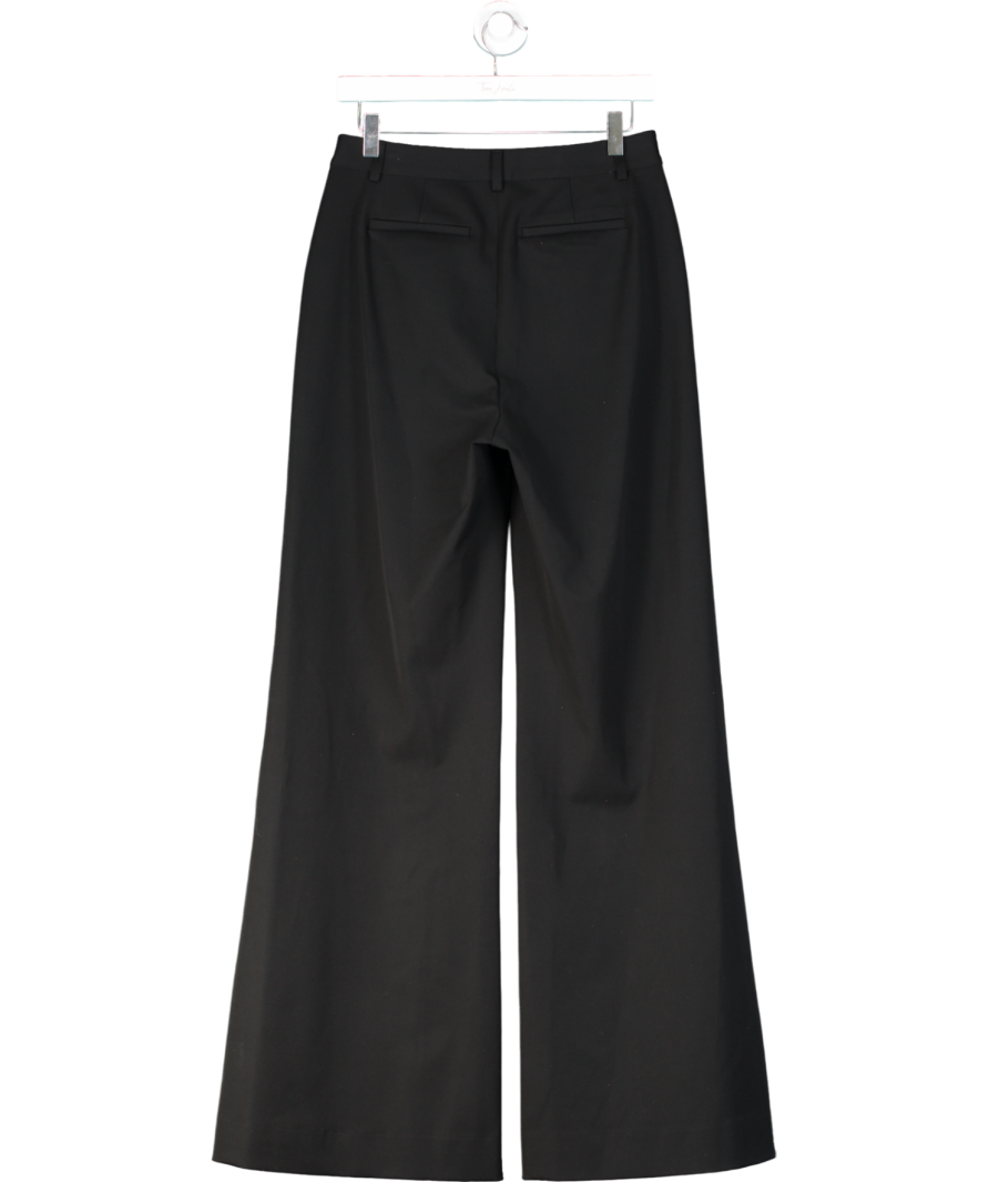 L'agence Black Pillar Wide Leg Trousers UK S