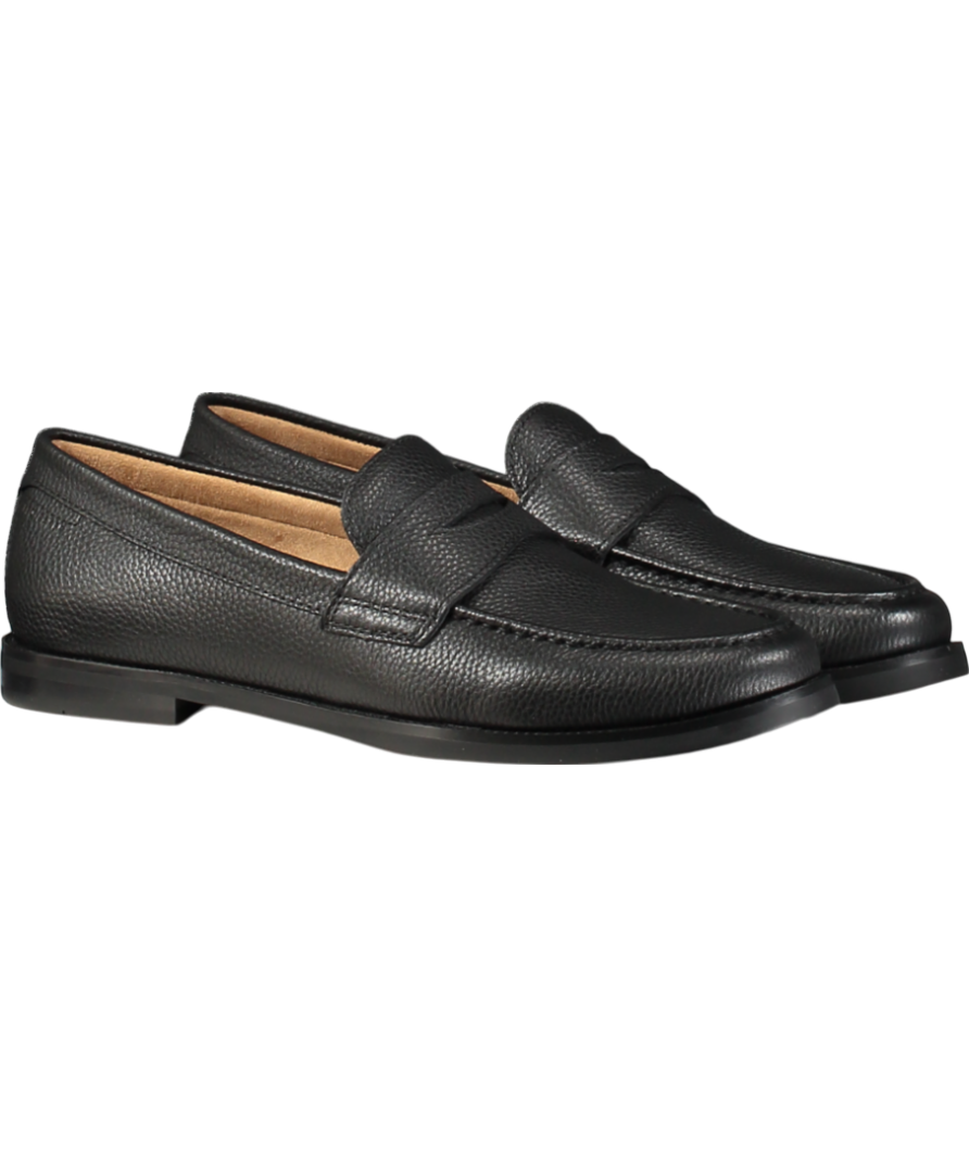 Ted Baker Black Parliament Grained Penny Loafers UK 10 EU 44 👞