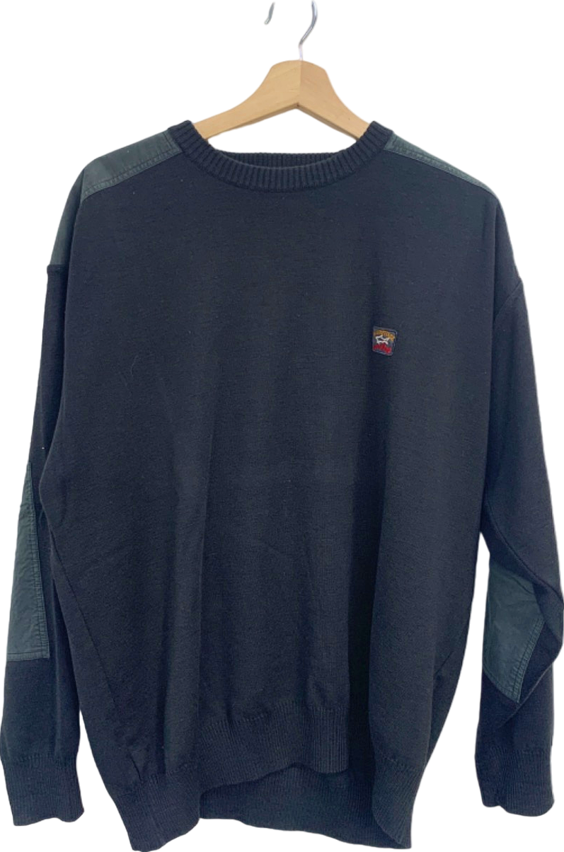 Paul & Shark Black Knitted Pullover UK XL