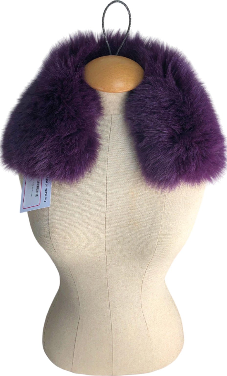 Purple Fur Collar One Size