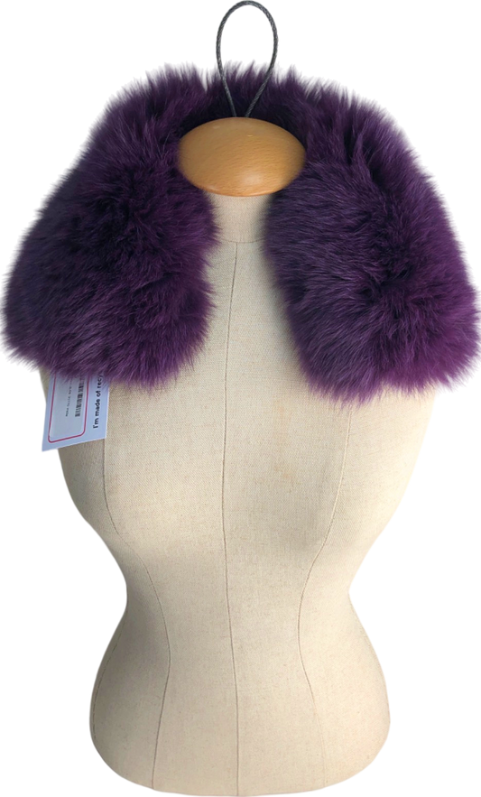 Purple Fur Collar One Size