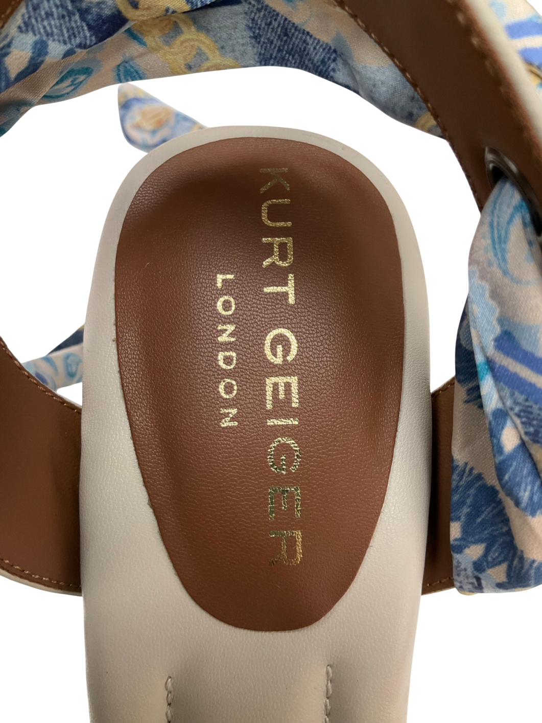 Kurt Geiger Blue Chelsea Ankle Tie Platforms UK 8 EU 41 👠