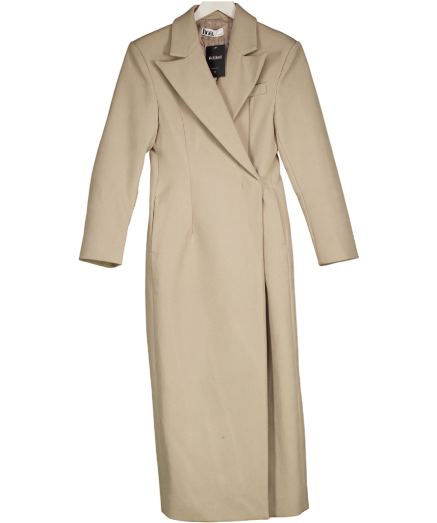 BOA Beige Stone Tailoed Trench Coat UK XS