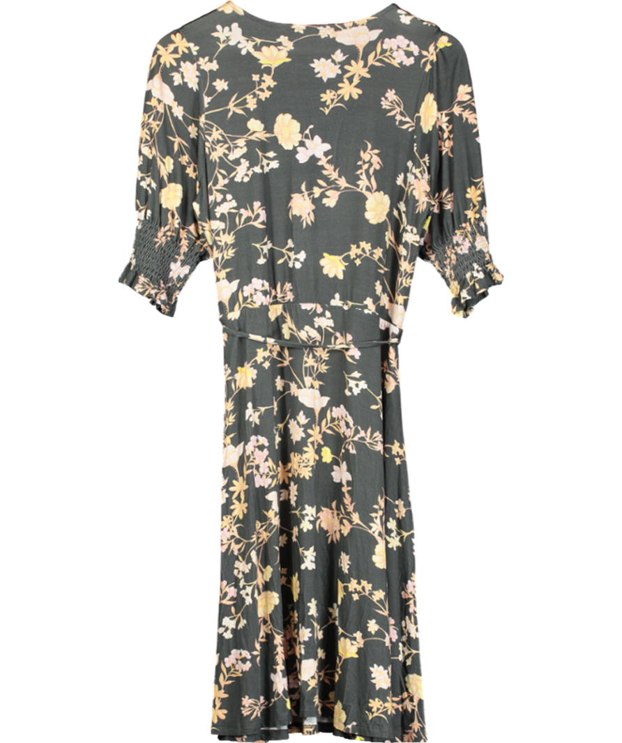 French Connection Grey Pernille Diana Meadow Jersey Dress UK 14