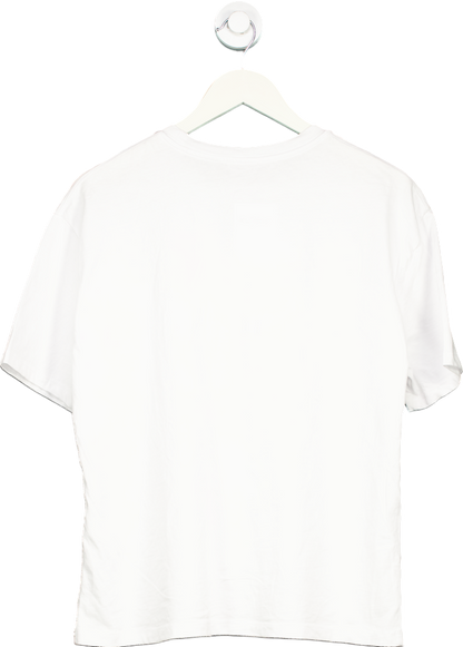 Zara White Graphic T-Shirt UK L